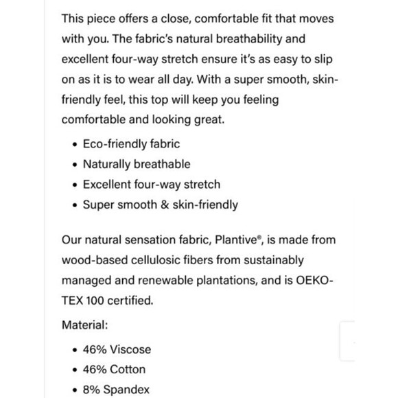 OGL Plantive Eco Friendly Dusk Blue Ruched Boat Neck Padded Bra Tank Size Medium - Picture 3 of 9